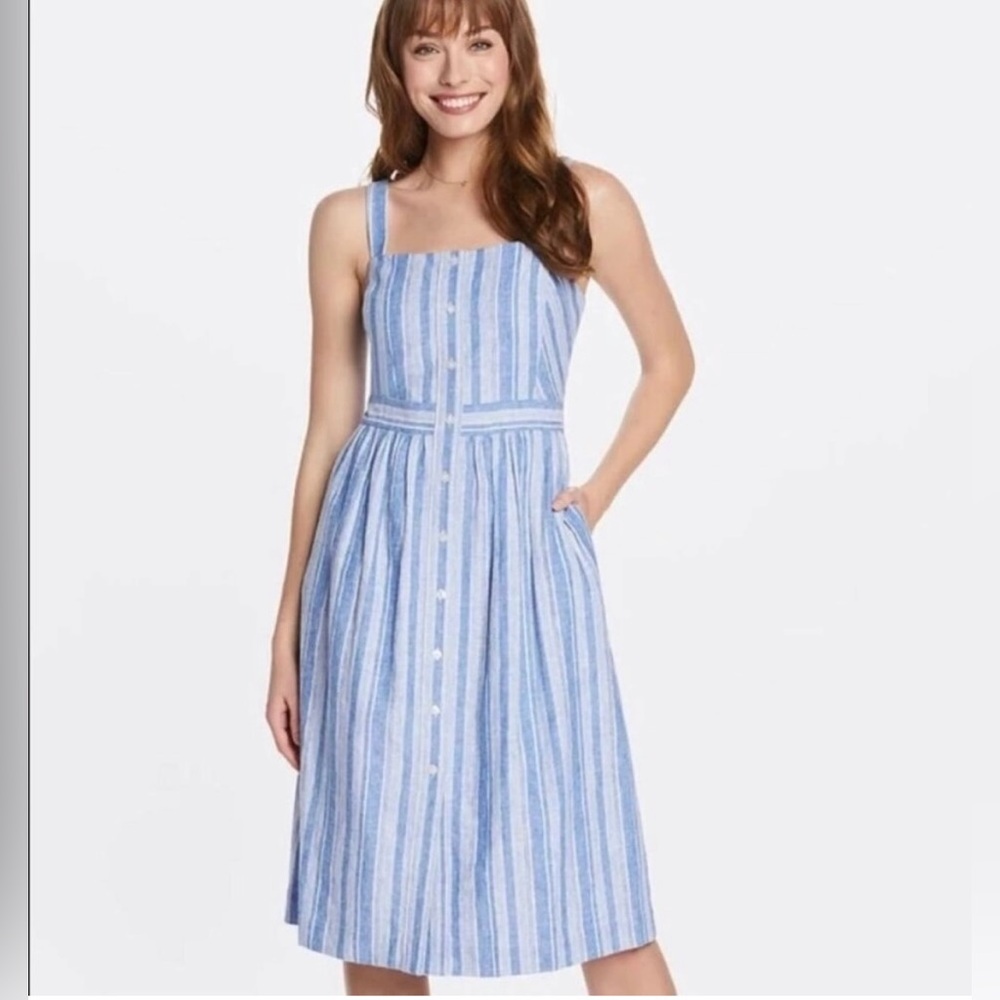 Draper James Chambray stripe sundress - size 10